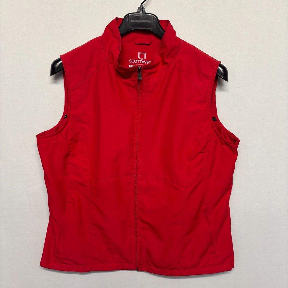 ScotteVest Women Full Zip RFID Travel Vest Jacket Size XXL 2XL Red C137 -21
